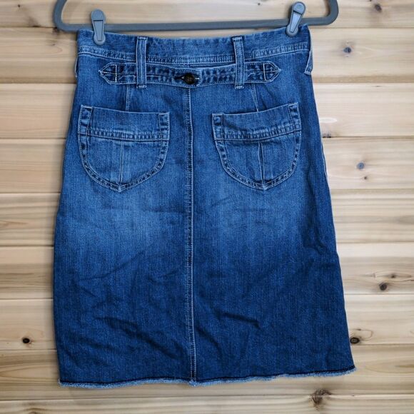 LoveStitch High Waisted Denim Skirt Size Small - Picture 3 of 7